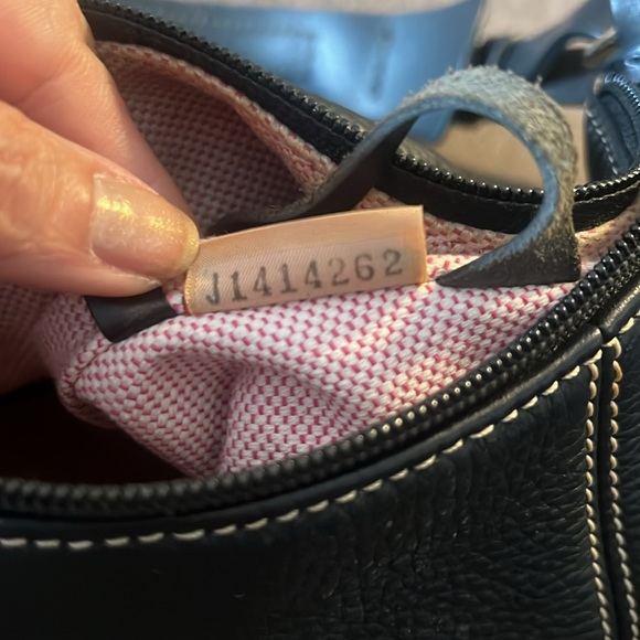 DOONEY BOURKE BLACK PEBBLED LEATHER HOBO - Picture 16 of 16